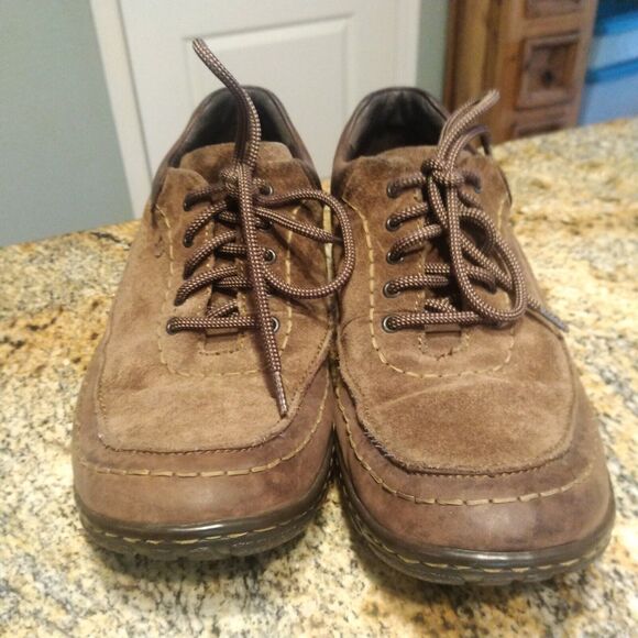 Men’s Born Handcrafted Footwear Size 11.5  45.5 Brown Casual Suede Shoes M6573 main image 12